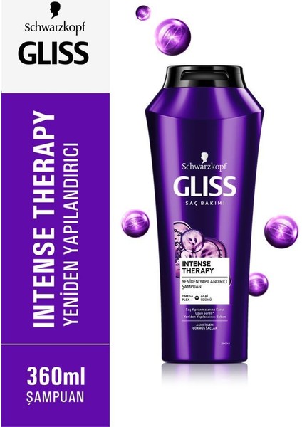 Intense Therapy Yeniden Yapılandırıcı Şampuan - Omega Plex ve Acai Üzümü ile 360 ml