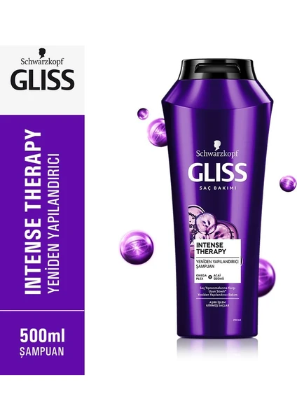 Intense Therapy Yeniden Yapılandırıcı Şampuan - Omega Plex ve Acai Üzümü ile 500 ml