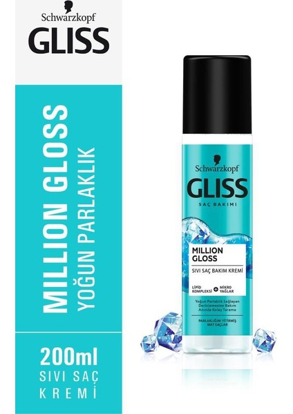 Schwarzkopf Gliss Million Gloss Sıvı Saç Bakım Kremi 200 ML