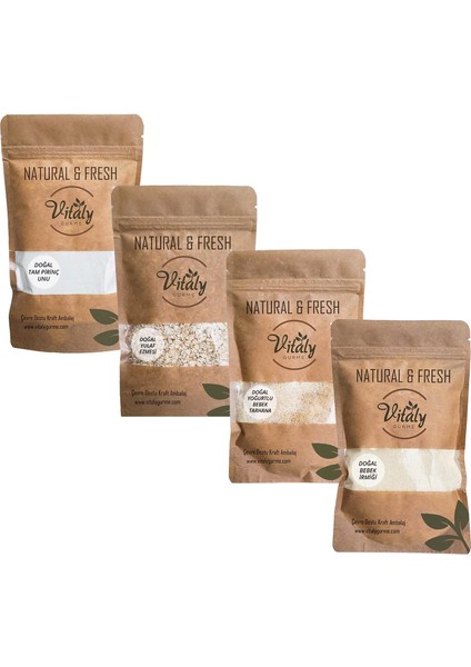 Bebek İrmiği, Tam Pirinç Unu, Yulaf Ezmesi, Tarhana Bebek Ek Gıda Seti