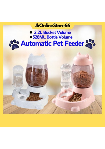Kedi Besleyici Otomatik Kedi Maması Kabı - Gri (Yurt Dışından) fırsatları