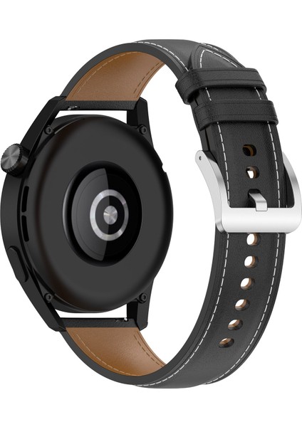 22MM Hakiki Deri Izle Kayışı Huawei Izle Gt3 46MM Siyah (Yurt Dışından)