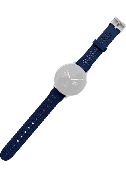 Samsung Galaxy Watch Için Silikon Askısı Active2 40MM Gece Yarısı Mavisi (Yurt Dışından)