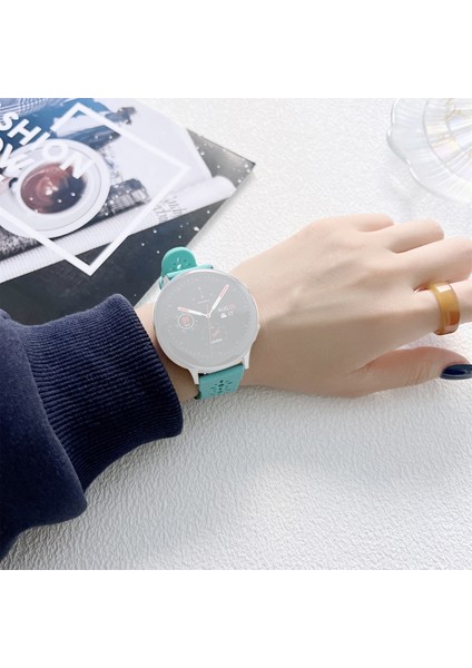 Samsung Galaxy Watch4 Için Silikon Askısı Klasik 46MM Su Ördek Rengi (Yurt Dışından)