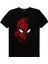 Dijital Örümcek Siyah Kısa Kollu Kadın T-Shirt 2