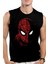 Dijital Örümcek Siyah Kesik Kol | Kolsuz Erkek T-Shirt | Atlet 1