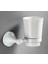 Beyaz Banyo Donanım Aksesuarları Set Pirinç Duş Sabunluk Saç Kuru Tutucu Havlu Demiryolu Bar Robe Kanca Tuvalet Fırçası Rulo Tutucu | Banyo Donanım Setleri (Beyaz) (Yurt Dışından) 3