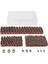 338PCS 60 120320 Zımpara Bandı 3/8 1/4 1/2 Lastik Mandrelli ve 11 Adet Yuvarlak Çelik Delikli Punch Seti, 1-11MM 4