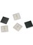 Quanbu 100X 1 Paket Sıralama Yapışkanlı Kablo Tel Kurşun Kravat Kare Montaj Klipsleri Duvar Tutucu, 19X19MM[BEYAZ] 1