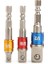 Drillpro 3 Adet Güç Tornavida Uzatma Çubuğu Adaptörü 1/4 Inç Altıgen Şaft Güç Tornavida Sürücü Soket Ucu 1