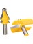 Aracı 2 Adet 1/2 '' Shank Küpeşte Yönlendirici Bit Standart Flüt Ağaç Işleme Hattı Kesici Aracı 3