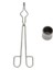 Tool 50X50MM Altın Gümüş Eritme Kalıbı Grafit Pota + 35CM Tong Lab Eritme Kiti 2