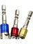 3 Adet Darbeli Sürücü Matkap Soket Adaptörü 3 Renk Anahtarı 6.35MM Hex Shank 1/2 1/4 3/8 Kare Dönüştürücü 5