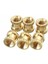 M3BN2 100 Adet M3x5x5mm Metrik Dişli Pirinç Tırtıl Yuvarlak Ekleme Somunları - Altın (Yurt Dışından) 2