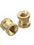 M3BN2 100 Adet M3x5x5mm Metrik Dişli Pirinç Tırtıl Yuvarlak Ekleme Somunları - Altın (Yurt Dışından) 4