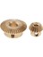 Takım/4 Adet 0,5 Modül Pirinç Konik Dişli 20/40 Diş 3/6 mm Çap Iç Delik 3