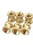 M3BN2 100 Adet M3x5x5mm Metrik Dişli Pirinç Tırtıl Yuvarlak Ekleme Somunları - Sarı (Yurt Dışından) 3