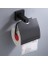 Siyah Banyo Aksesuarı Siyah Havlu Raf Kağıt Tutucu Havlu Yüzük Tutucu Mat Siyah Banyo Raf Alüminyum Banyo Aksesuar | Banyo Donanım Setleri (Yurt Dışından) 1