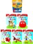 3-6 Yaş Şirin Boyama Kitapları 5 Li +Bic Kids 12 Li Keçeli Boya 1