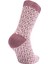 Karo Desenli Pembe Kadın Çorabı 2