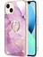 Geliştirilmiş Mermer Imd Tpu Kılıf iphone 13 Için Koyu Mor 1