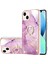 Geliştirilmiş Mermer Imd Tpu Kılıf iphone 13 Için Koyu Mor 2