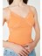- %100 Pamuklu Dantelli Oranj Atlet | 160468-7 3