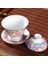 Emaye Çiçek Desen Kung Fu Çay Kase Kaplı Kase Çay Bardağı Seramik Çay Seti Tek Ev Tea Bowl | Teacups (Yurt Dışından) 4