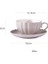 Retro Saray Seramik Kahve Fincanları Ve Dailer Phnom Penh Kabak Kabartmalı Çay Bardağı Cappuccino Latte Kahve Fincanı Espresso Cups 200Ml | Kahve Kupası Ve Tabak Setleri (Yurt Dışından) 4