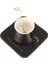 Daire Ve Kaşıkla 1 Adet Kahve Fincanı Seramik Çay Bardağı Tabağı Ve Kaşık Kiti (Siyah) | Cups Tabaklar (Yurt Dışından) 2