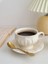 Avrupa Seramik Kupası Ve Daire Seti Porselen Çevre Dostu Vintage Kullanımlık Lüks Mate Kupası Ev Tazas De Cafe Drinkware 50 | Teacup Tabak Setleri (Yurt Dışından) 3