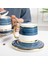 Kahve Kupası Ve Kapak Kaşıkla Set Blue Phnom Penh Su Eşyaları Nordic Seramik Kupa Tatil Düğün Hediyeleri Home Mutfak Drinkware | Kupalar (Yurt Dışından) 1