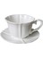 Fransız Vintage Yaratıcı Rölyef Seramik Kahve Fincanı Set Beyaz Porselen Öğleden Sonra Çay Bardağı Seti Sevimli Kaffeetasse Home Gereçleri Bd50 | Kupa Ve Tabaklar (Yurt Dışından) 1