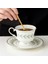 Vintage Seramik Kahve Fincanı Ve Tabağı Porselen El Boyalı Altın Ingilizce Öğleden Sonra Çay Bardağı Ve Sacer Tazza Colazione Drinkware | Kahve Kupası Ve Tabak Setleri (Yurt Dışından) 1