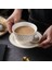 Basit Lüks Seramik Kahve Fincanı Ve Tabağı Süt Kahve Fincanı Ingilizce Çiçek Çay Bardağı Ev Cafe Kahve Fincanı Seti Tasse Drinkware | Kahve Kupası Ve Tabak Setleri (Yurt Dışından) 2