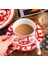 Kırmızı Kemik Çini Kupası Ve Tabağı Yüksek Kaliteli Porselen Kupa Daire Seti Kahve Veya Çay Ev Mutfak Drinkware Avrupa Kupa Ve Yemek | Kupa Ve Tabaklar (Yurt Dışından) 4