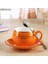 Sevimli Moda Butik Kahve Batı Tarzı Seramik Kemik Çini 1 Kaşık Setleri İle 160 Ml | Teacups (Yurt Dışından) 1
