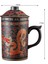 El Yapımı Mor Kil Pu'Er Filtreli Seramik Bardak Ofis Su Bardakları Hediye Seyahat Kung Fu Çay Seti Drinkware | Teacups (Yurt Dışından) 1