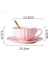 Pembe Sevimli Yaratıcı Porselen Kupası Ve Tabağı Seramik Basit Çay Setleri Modern Tasarım Kahve Kupaları Tazas Para Kafe | Kahve Kupası Ve Tabak Setleri (Yurt Dışından) 3