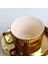 2 Takım 250 Ml Altın Kaplama Seramik Çay Kahve Fincanı Daire Seti Avrupa Tarzı Beyaz | Teacup Tabak Setleri (Yurt Dışından) 2