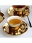 2 Takım 250 Ml Altın Kaplama Seramik Çay Kahve Fincanı Daire Seti Avrupa Tarzı Beyaz | Teacup Tabak Setleri (Yurt Dışından) 4