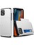 Apple Iphone 12 6.1 Inç Uyumlu Kart Yuvalı Plastik + Tpu Hibrit Telefon Kılıfı - Beyaz (Yurt Dışından) 1