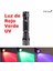 Elfeland LED WF-501B Kırmızı Yeşil Uv Işığı El Feneri Lambası+B 18650 - Kırmızı Işık (Yurt Dışından) 2