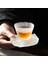 Buzlu Cam Çay Fincanı Çay Töreni Coaster Japon Zen El Yapımı Kung Fu Çay Bardağı Seti Aksesuarlar Suni Yalıtım Tutucu Home | Kupalar Ve;Tabaklar (Yurt Dışından) 2