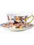 Kahve Fincanı Ve Tabağı Ingiliz Öğleden Sonra Çay Bardağı Çanak Seti Mozaik Geometrik Desen Moda Espresso Latte Bardak | Kahve Fincanı Ve Tabak Setleri (Yurt Dışından) 1