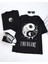 Yingyang Baskılı Tshirt 3