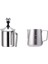 Manuel Süt Frother Seti 800Ml, Paslanmaz Çelik Çift Örgü Süt Köpürme Sürahi, Cappuccino & Amp Için Süt Kremi; Amp;Fantezi Kahve | Sütlüler (Yurt Dışından) 1