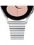 Samsung Galaxy Watch4 Için Çift Toka Çelik Kordonlu Saat 44MM Gümüş (Yurt Dışından) 3