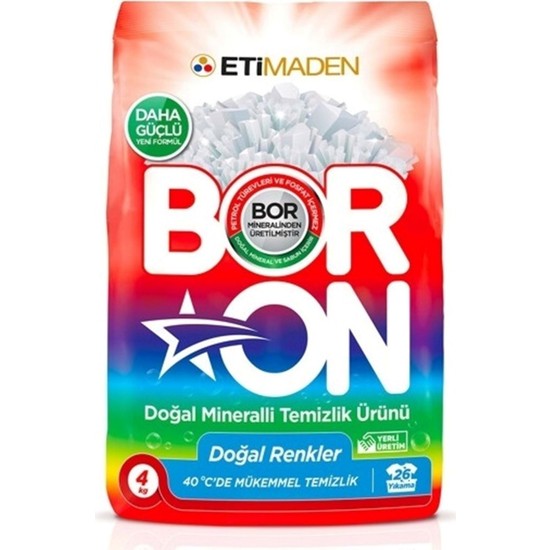 Boron Matik Toz Çamaşır Deterjanı 16 Kg Mineralli Beyazlar + Fiyatı