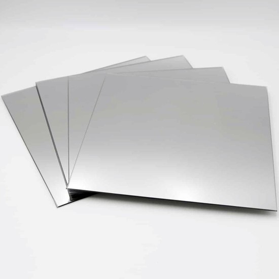 Lazeristan 1mm Dekoratif Yapışkanlı Gümüş Pleksi Ayna Pleksi Gümüş Ayna Pleksi